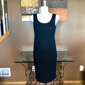 St John Collection Classic A Line Black Knit Skirt